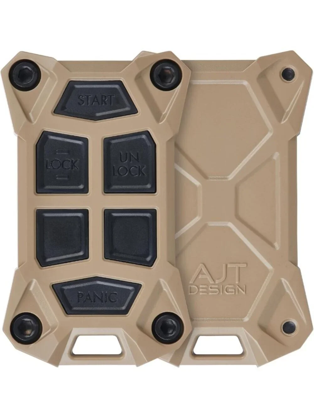 Replacement Key Fob Case for Chevy Silverado, GMC Sierra, Tahoe, Yukon - Tan